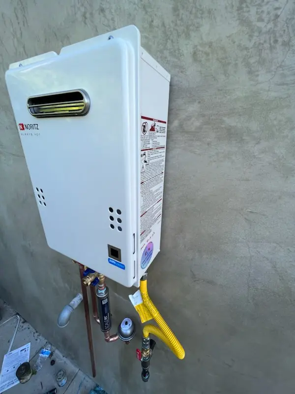 Tankless water heater installation for Rougemont homes